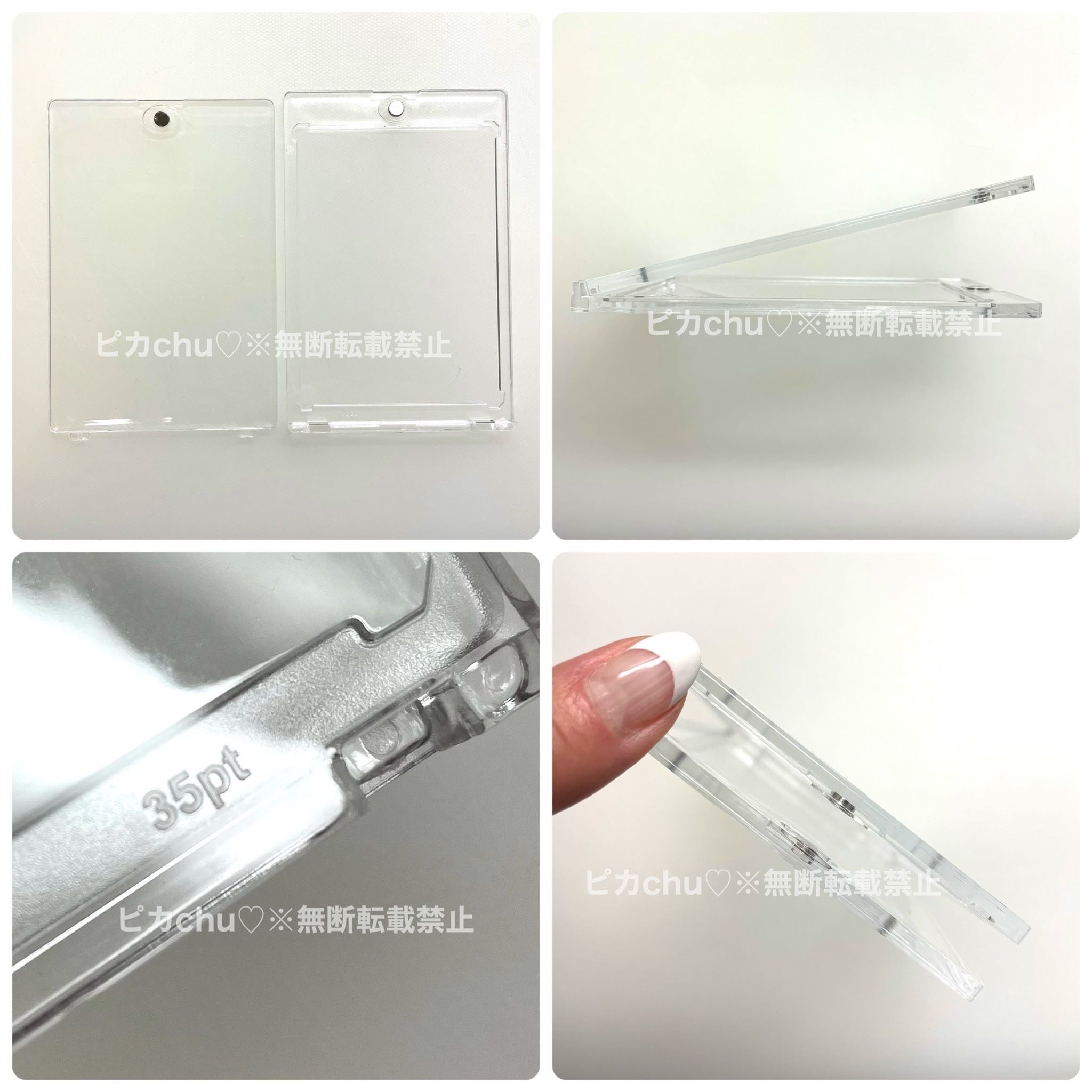 Magnetic Loader 35pt 3 trading card cases Pokemon Trekkies 3枚