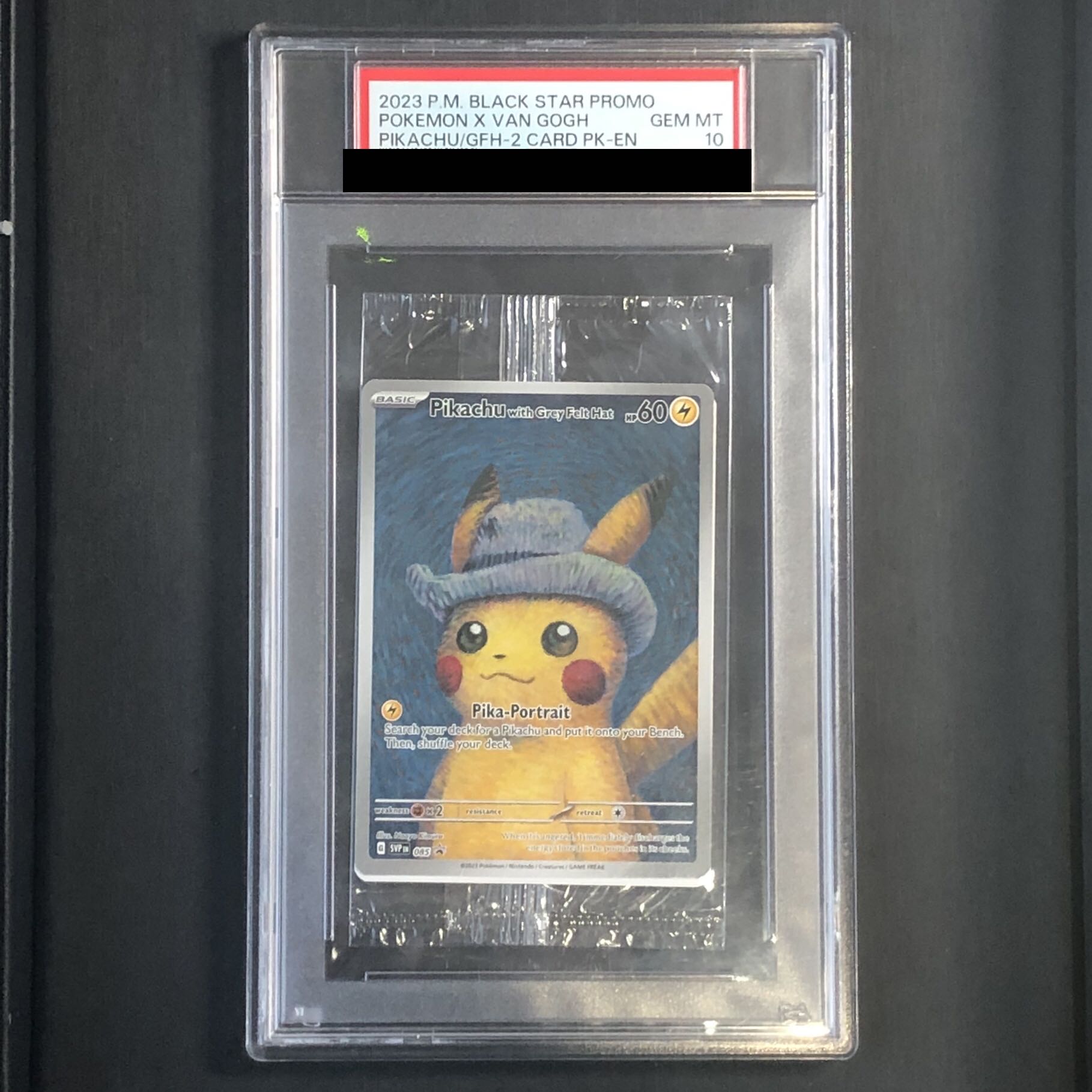 【PSA10】 Pikachu with Grey Felt Hat 《ゴッホピカチュウ》 ＜未開封＞ (プロモ) {085/SV-P} [海外版] 1枚