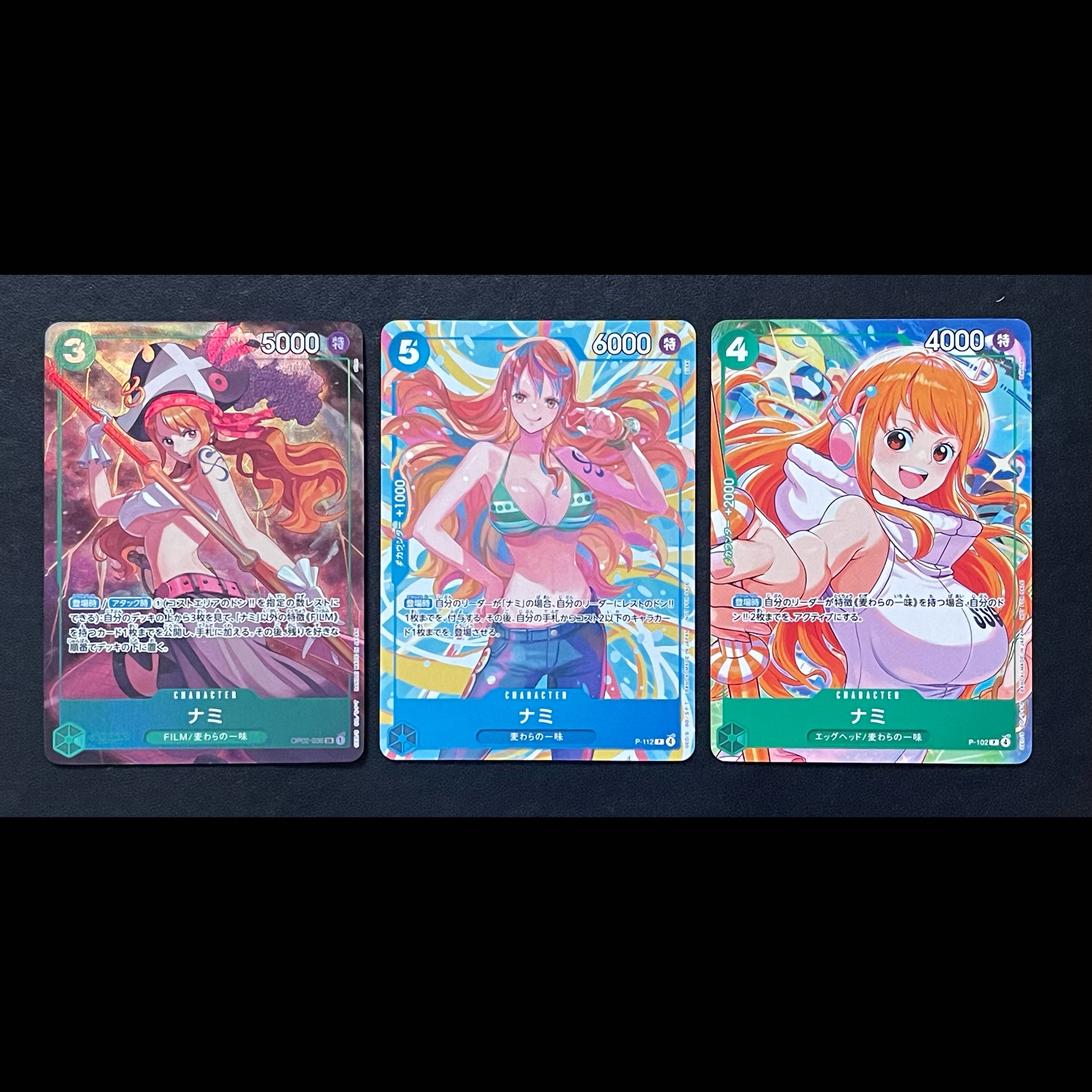 One Piece Cards: Nami Promo 3-Card Set 3枚