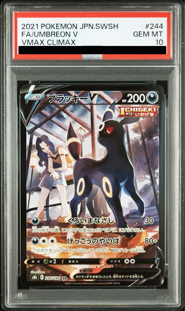 【PSA10】ブラッキーV CSR 244/184 1枚