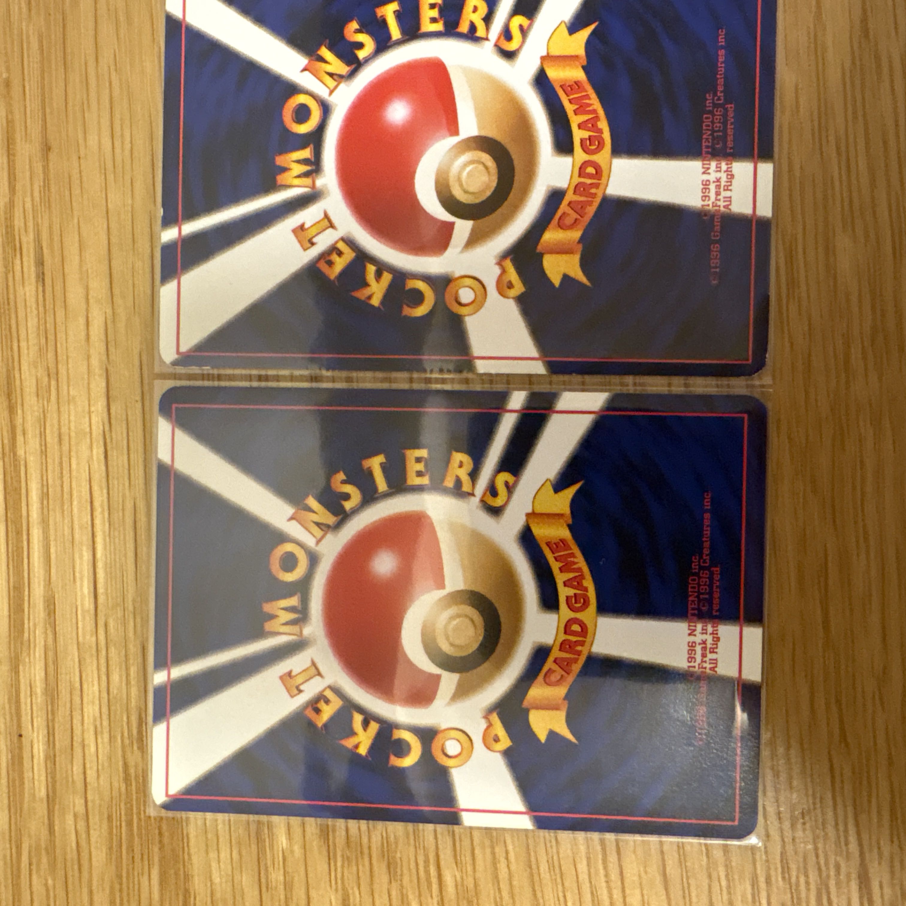 【旧裏まとめ売り】水ポケモン進化ラインセット｜当時物　シードラ　タッツー 3枚