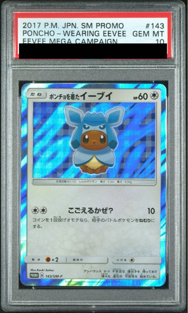 [PSA10] Eevee in a Poncho PROMO 143/SM-P 1枚