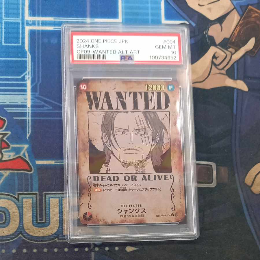 【PSA10】シャンクス(パラレル)(手配書) SP OP09-004