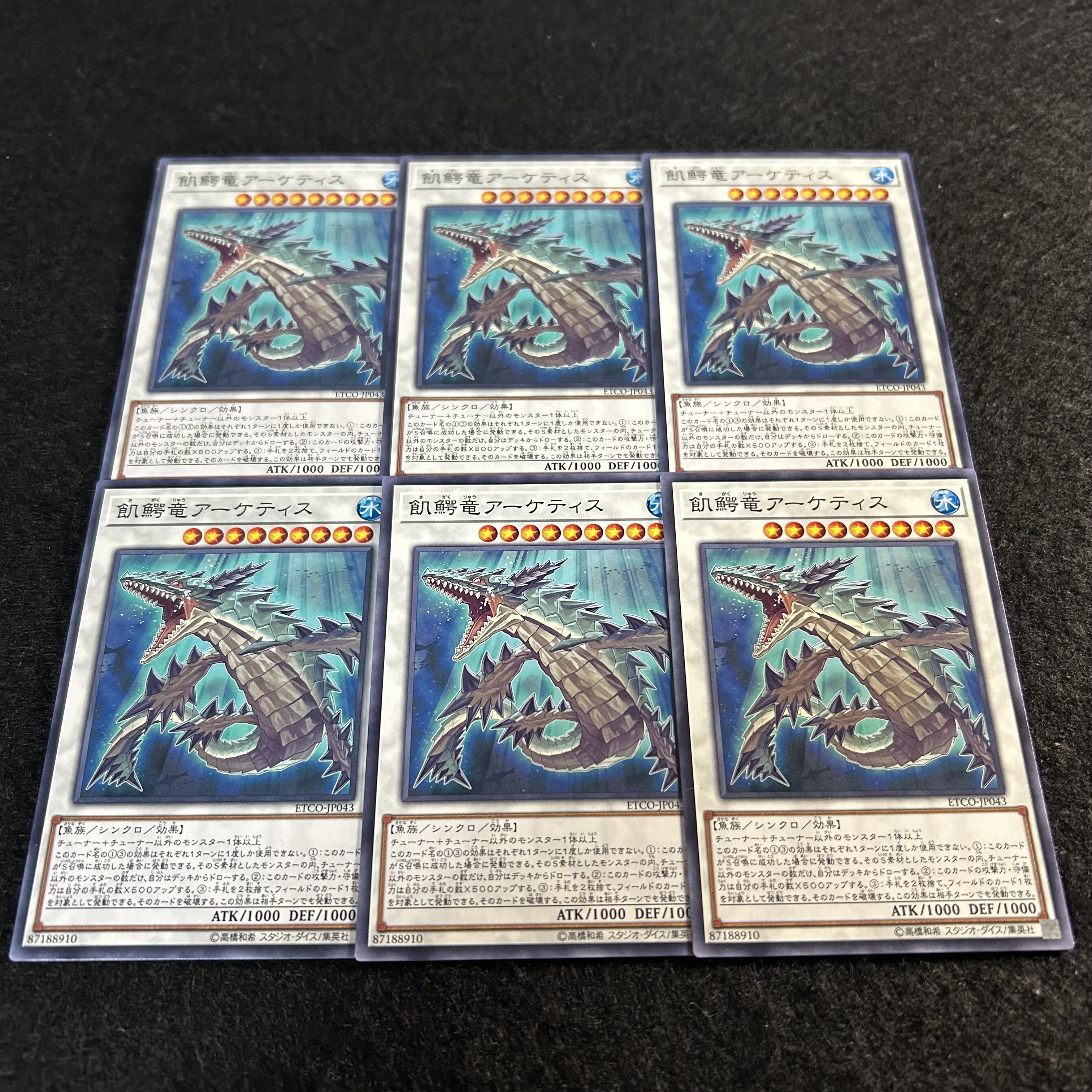 a2002【遊戯王】飢鰐竜アーケティス　6枚セット 6枚