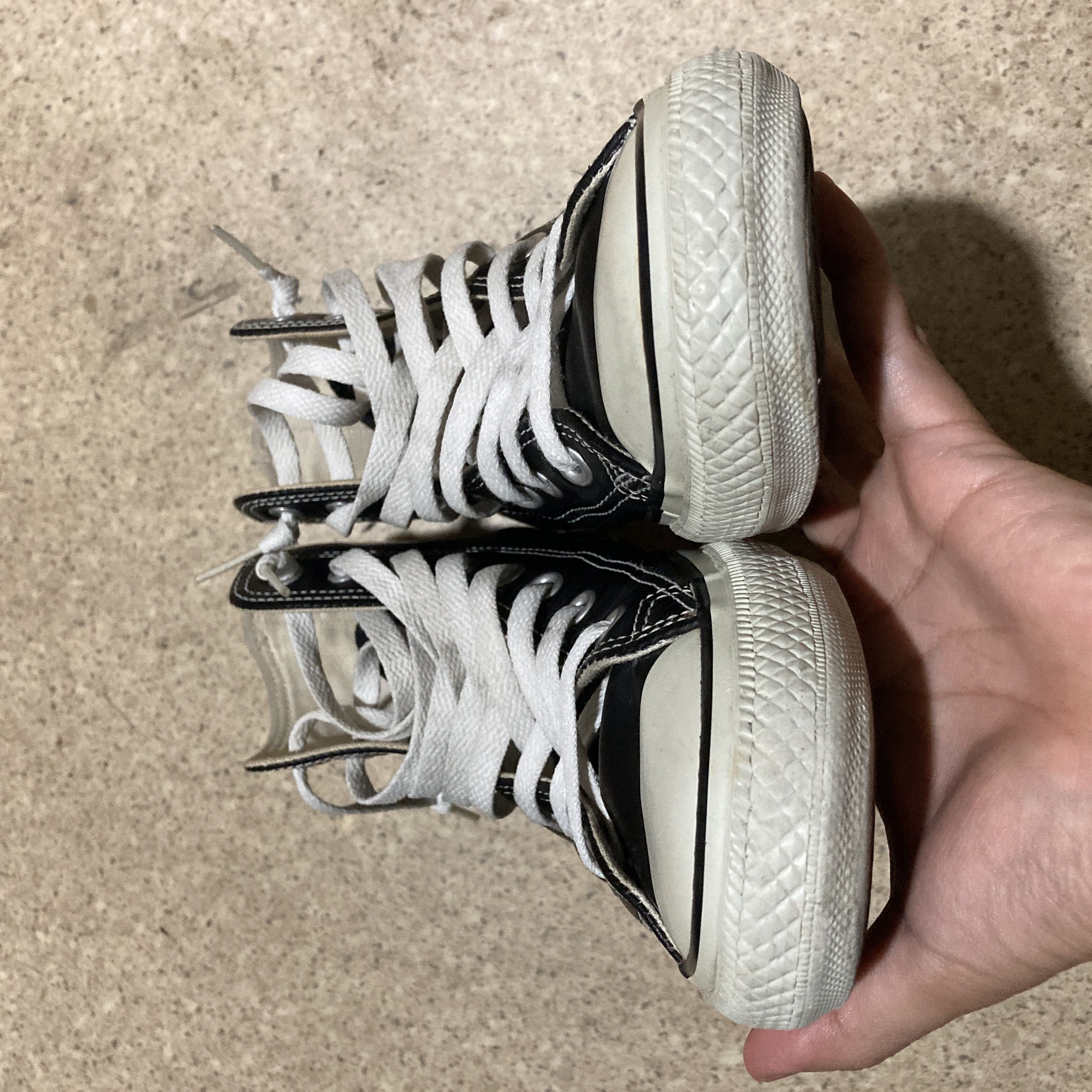 コンバース CONVERSE オールスター ハイ ブラック レザー 25cm