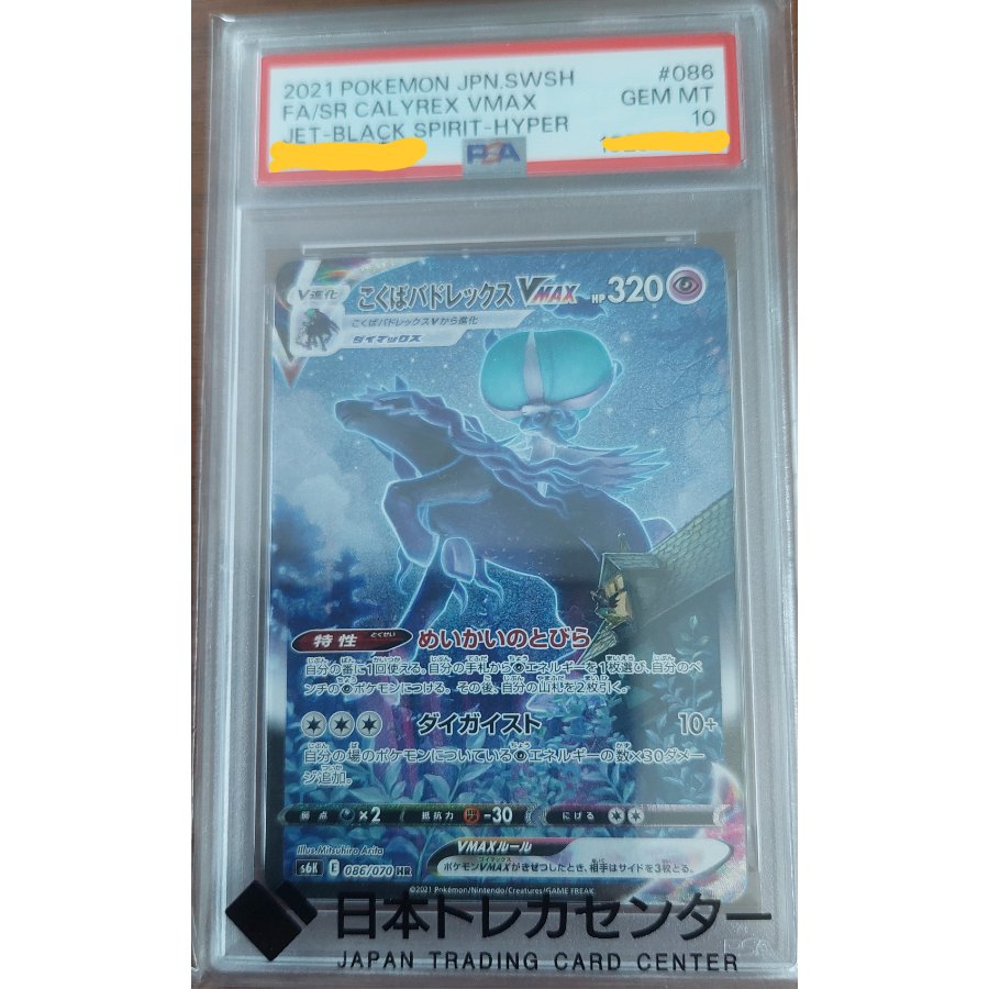 【PSA10】こくばバドレックスVMAX HR 086/070 1枚