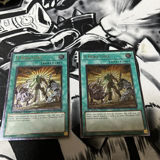 遊戯王　ヒーローアライブ　英語版　A HERO LIVES スペルカード 2枚