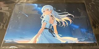 キャラクターサプライ　少女　夜空　プレイマット　デスクマット　ラバーマット　未開封