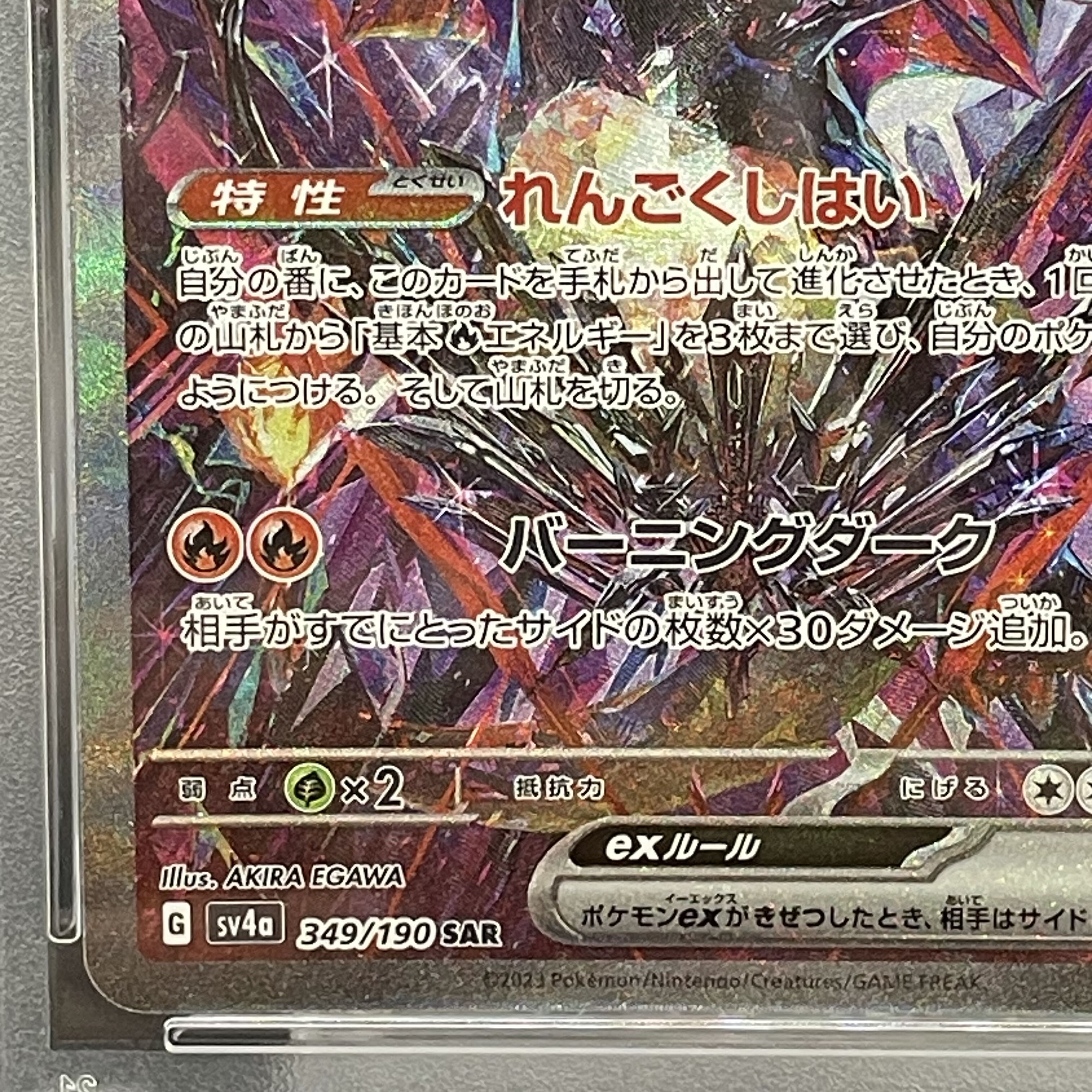 【PSA10】リザードンex SAR 349/190