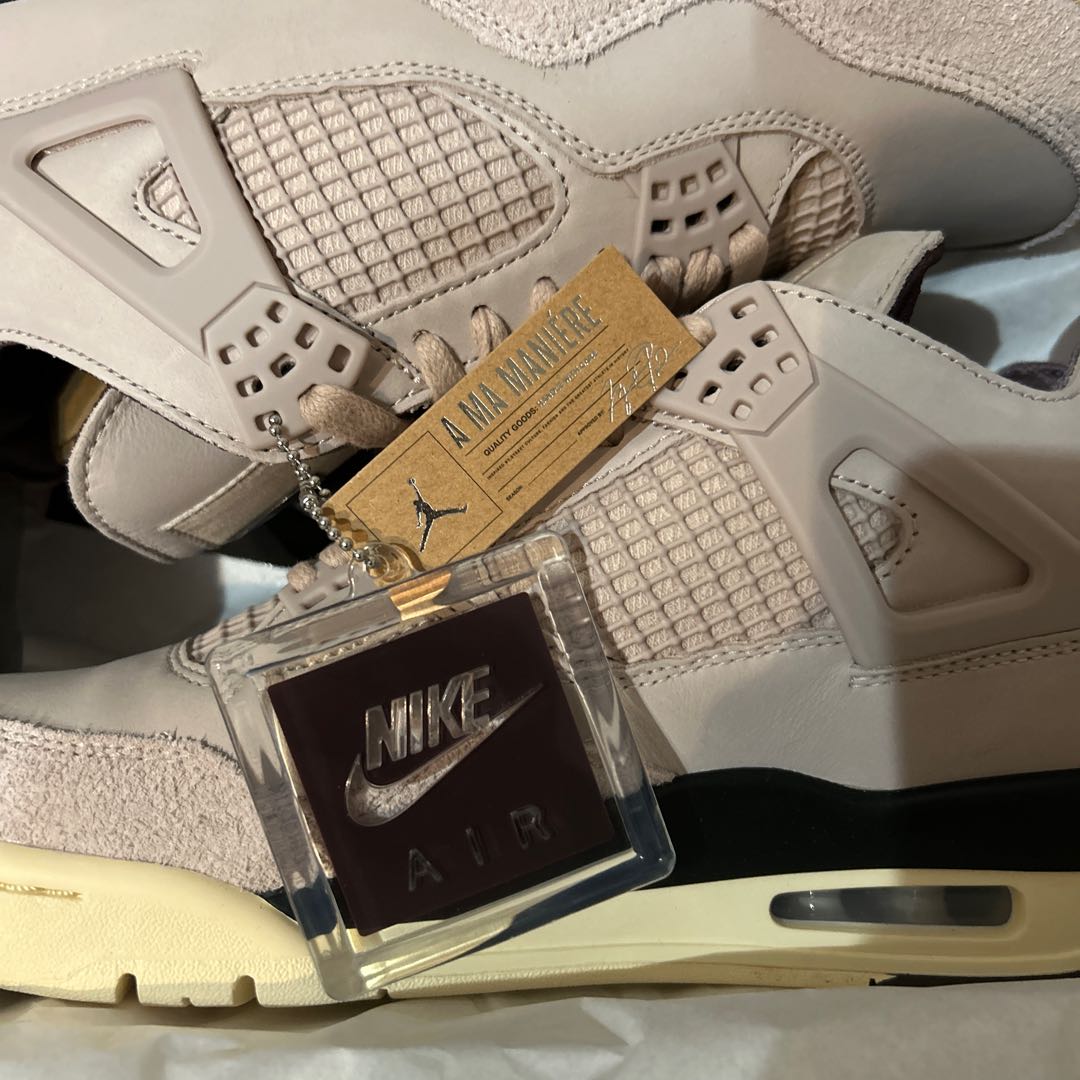 A Ma Maniere × Nike Women's Air Jordan 4 Retro OG SP "Fossil Stone/W.Y.W.S." 27cm