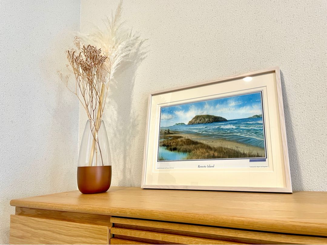 【島】Rob Alexander 額装付原画プリント signed MTG 1枚