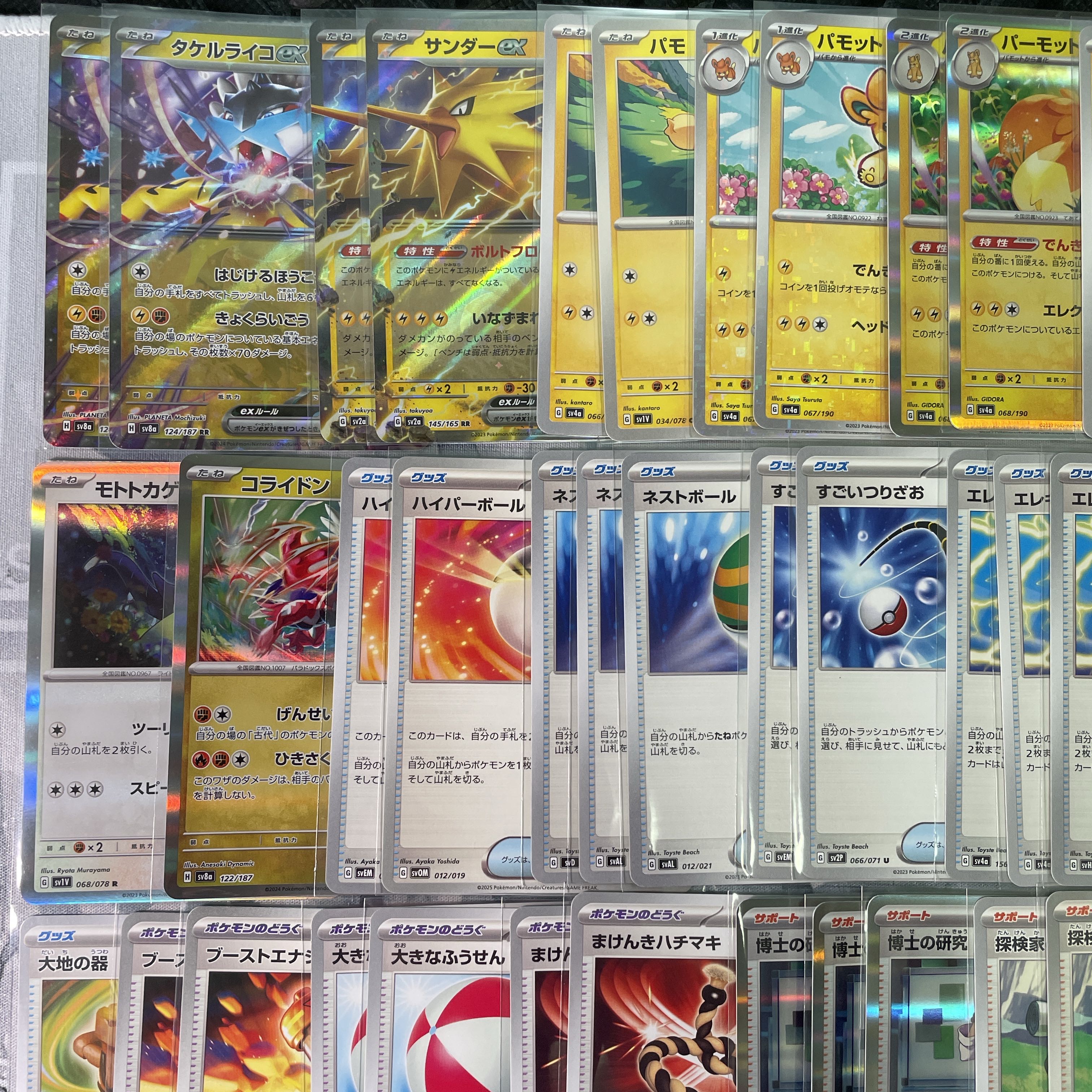 24 Pokémon Zapdos & Takeru Lyco ex deck authentic constructed Reg GHI