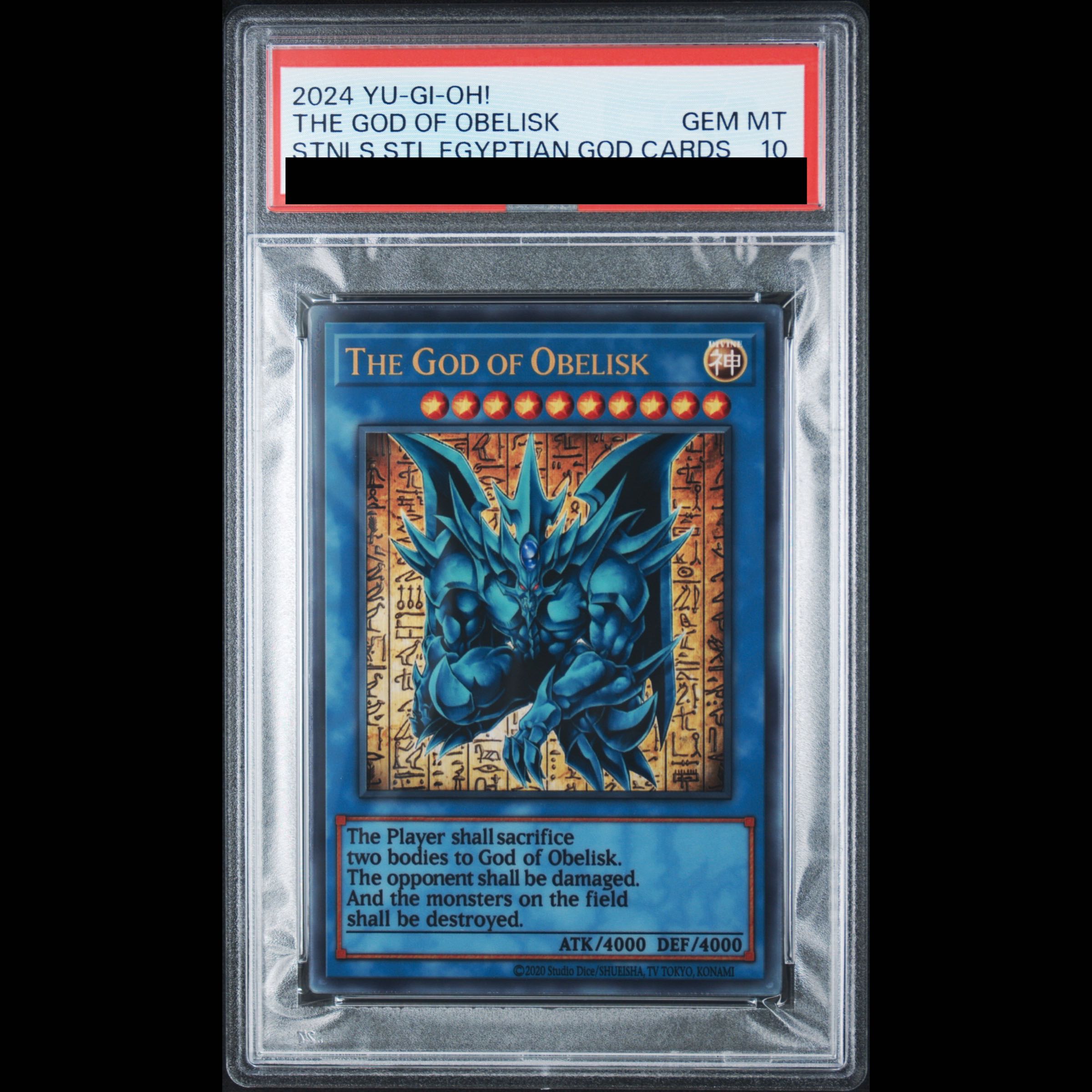 PSA10 オベリスクの巨神兵 ステンレス製 遊戯王 PSA10】オベリスクの巨神兵(原作絵ステンレス) 1枚の通販 magi公式