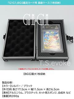 特価品「G1G1」BGS鑑定カード用 高級ケース(1枚収納) シルバー/ブラック キズあり