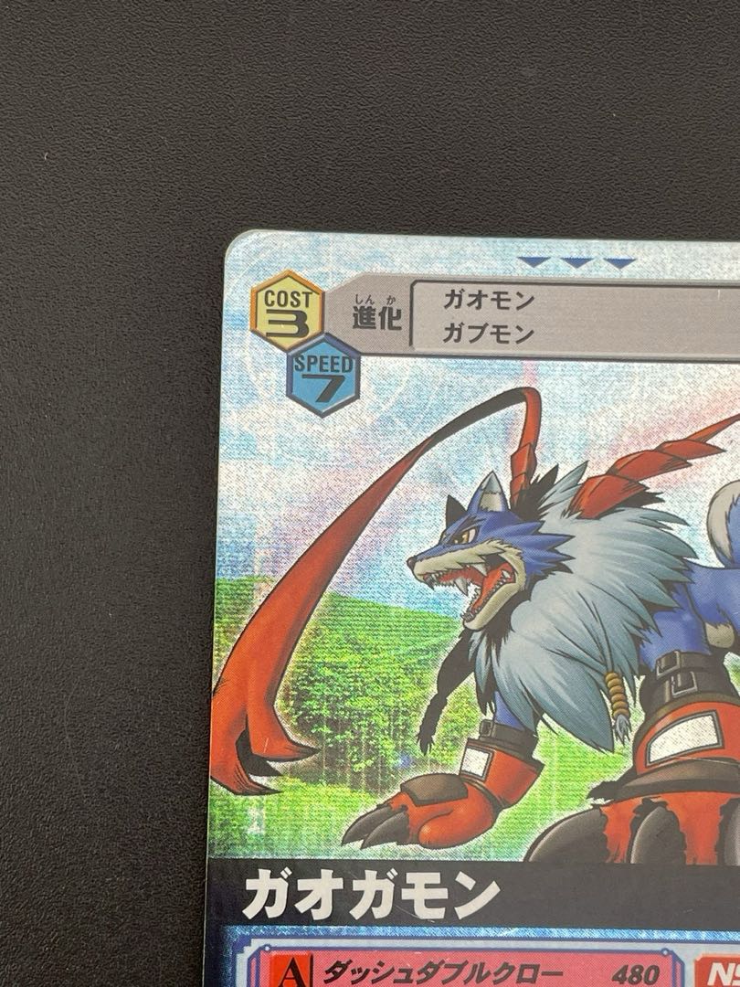 Used】Dejimon Gaogamon DM-019 old Digimon card Digital Monster Trekkie BANDAI 2006 Kira Card Game