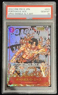 PSA10] Portgas D. Ace (Parallel)(Super Parallel)(Without Brand) P-SR OP02-013 1枚