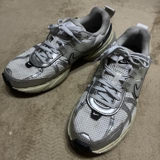 NIKE Sneakers, Silver, White, Men's, 25.0 cm 25cm