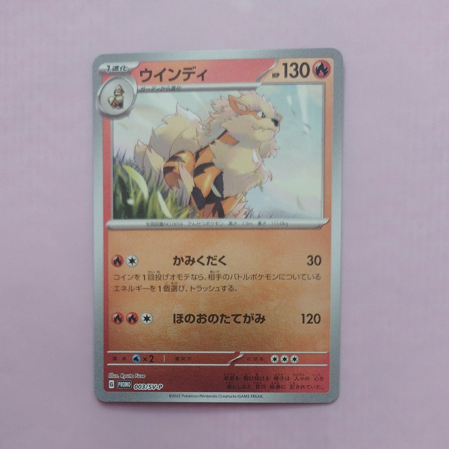 @3 @3 Arcanine PROMO 003/SV-P 1枚
