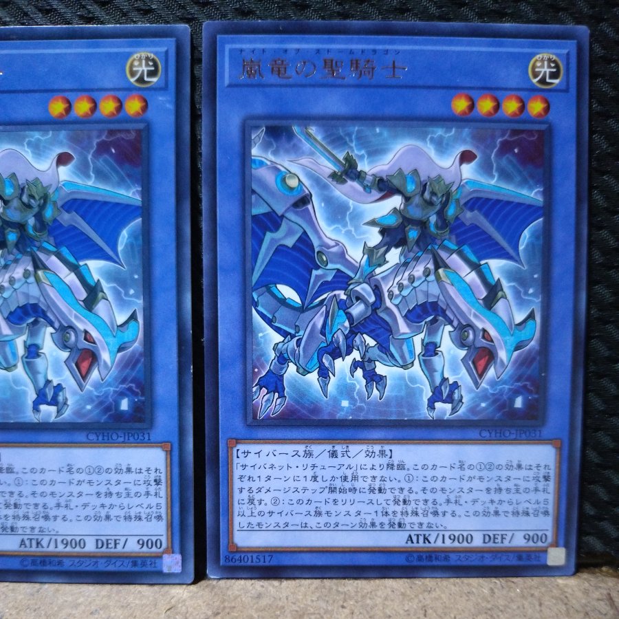 【ぽぽたん】遊戯王  2533  嵐竜の聖騎士 レア  2枚  2枚