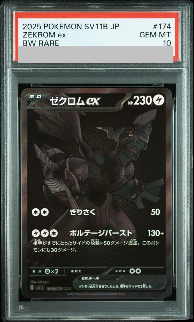 【PSA10】ゼクロムex BWR 174/086 1枚