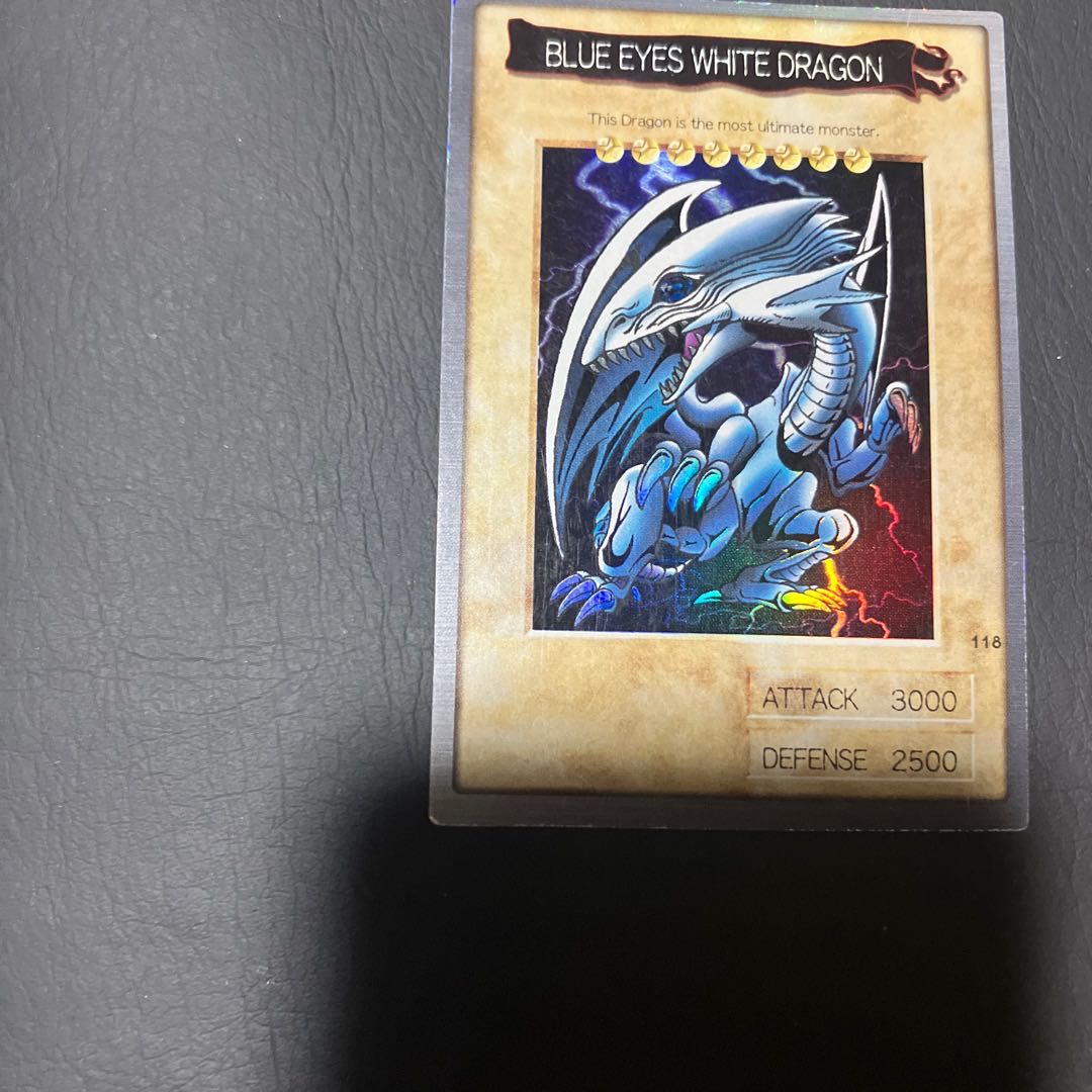 【状態】B 遊戯王　バンダイ版　英語　青眼の白龍 1枚