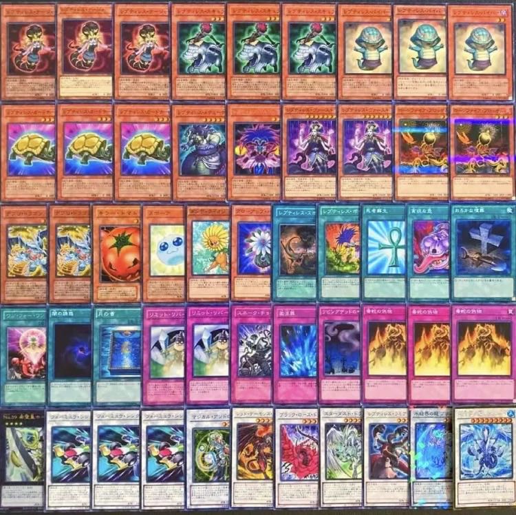 遊戯王【1103環境！！】植物レプティレスデッキ４０枚 1枚