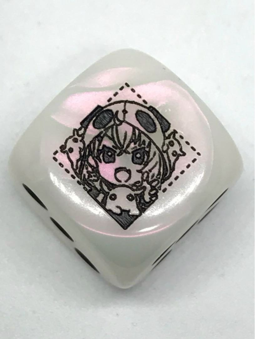 [EVENDO Limited] NijiSanji Sasaki Sasagi Dice 6-sided Dice White HoWight
