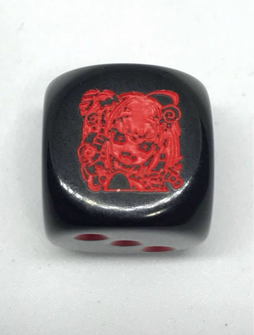 [EVENDO Limited] Niji-sanji Makai no Ririmu Dice 6-sided Dice Black