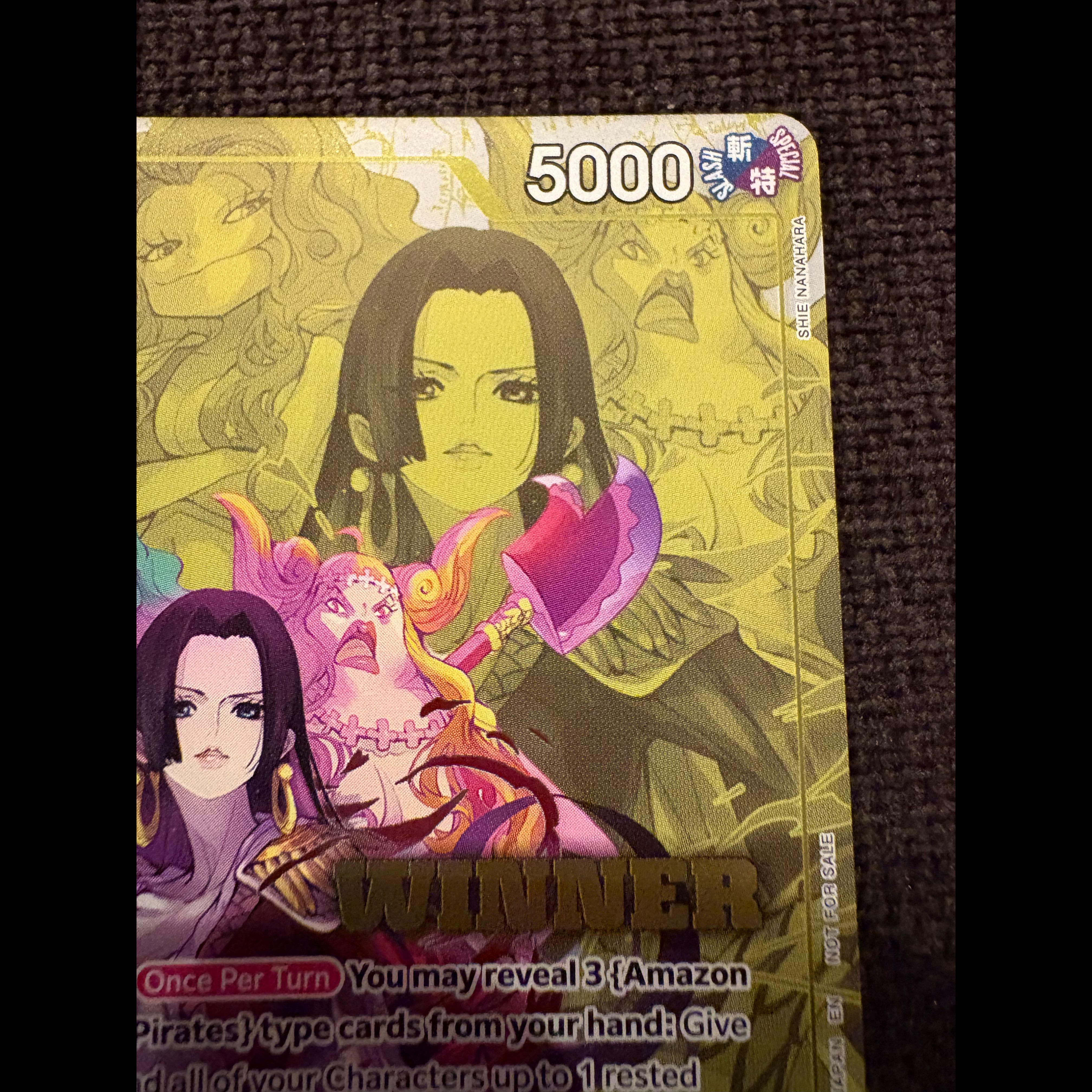 One Piece Card: The Gorgon Sisters WINNER Boa Hancock (English Version) 1枚