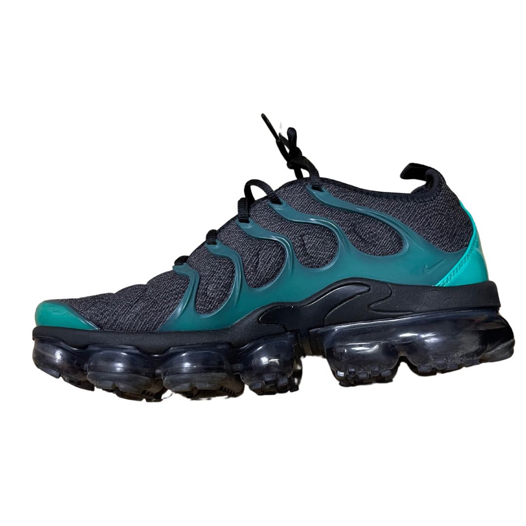 【激安】訳アリ美品NIKE AIR VAPORMAX PLUS COLOR Black Emerald Grey CORD 924453-013 ナイキ エア ヴェイパーマックス プラス スニーカー27.5cm 27.5cm