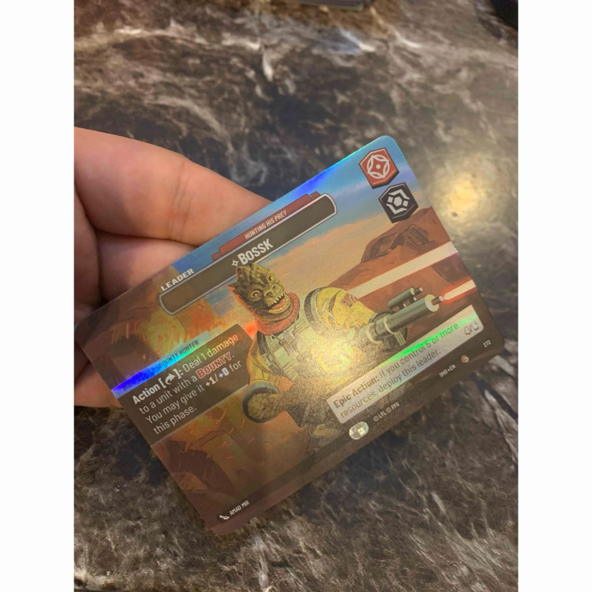 Star Wars Unlimited Showcase Mandalorin Bosque 272 1枚