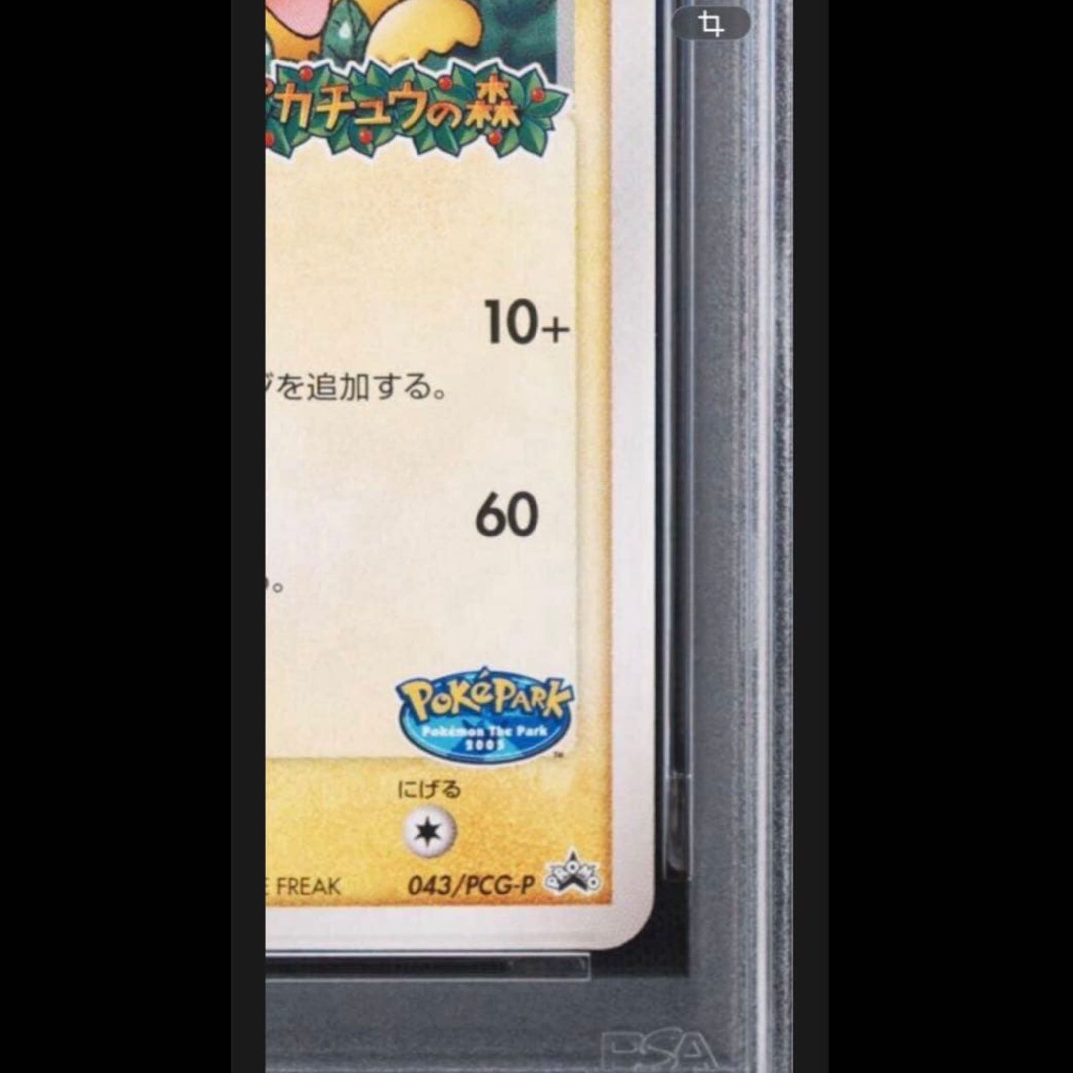 PokéPark Pikachu [PSA10] Pikachu from PokéPark: PokéPark Attraction Limited Edition Card PROMO 043/PCG-P 1枚