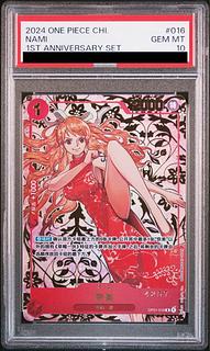 PSA10] Chinese Limited Edition 1st ANNIVERSARY SET Nami R OP01-016 1枚