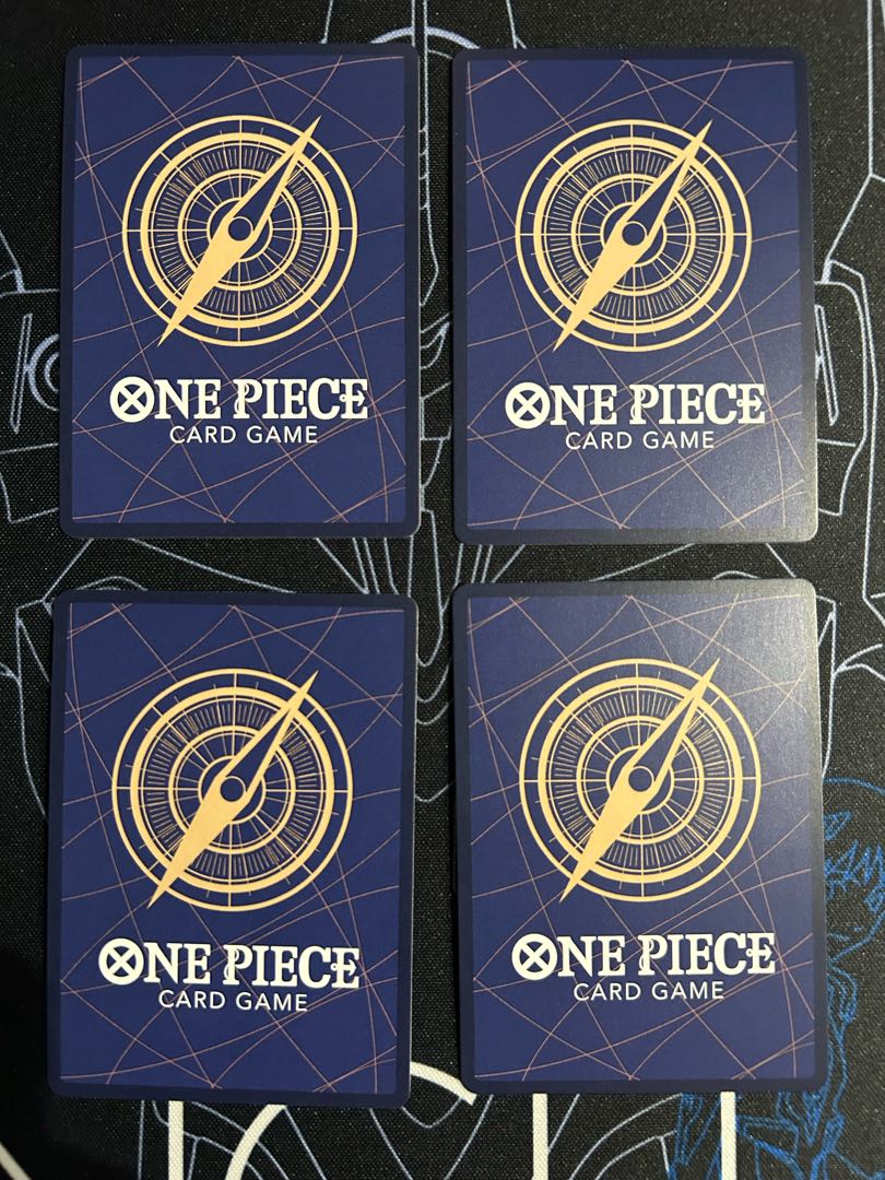 four flat objects (e.g. tickets, pieces of cloth, etc.) Houri Reki UC OP13-058