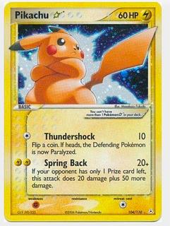 Pikachu gold star English version pikachu gold star pokemon card 1枚