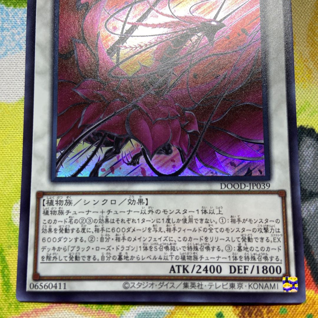 Black Rose Ruination Dragon Ultra Rare DOOD-JP039 1枚