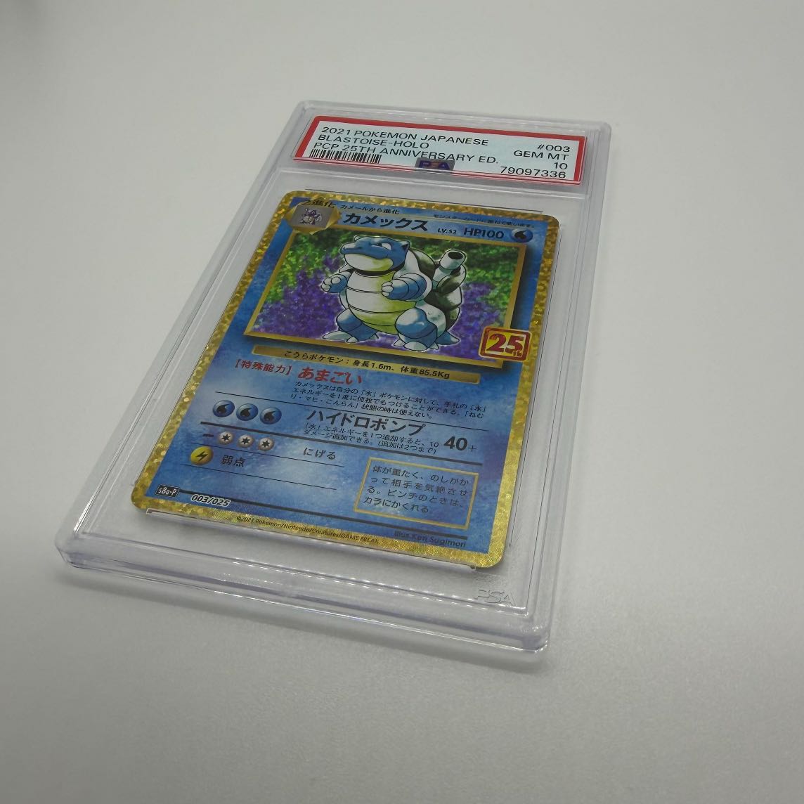 2枚セットPSA10 ひかるコイキング プロモカードパック 25th ANNIVERSARY edition S8a-P 010/025  PSA10 カメックス プロモカードパック 25th ANNIVERSARY 1枚