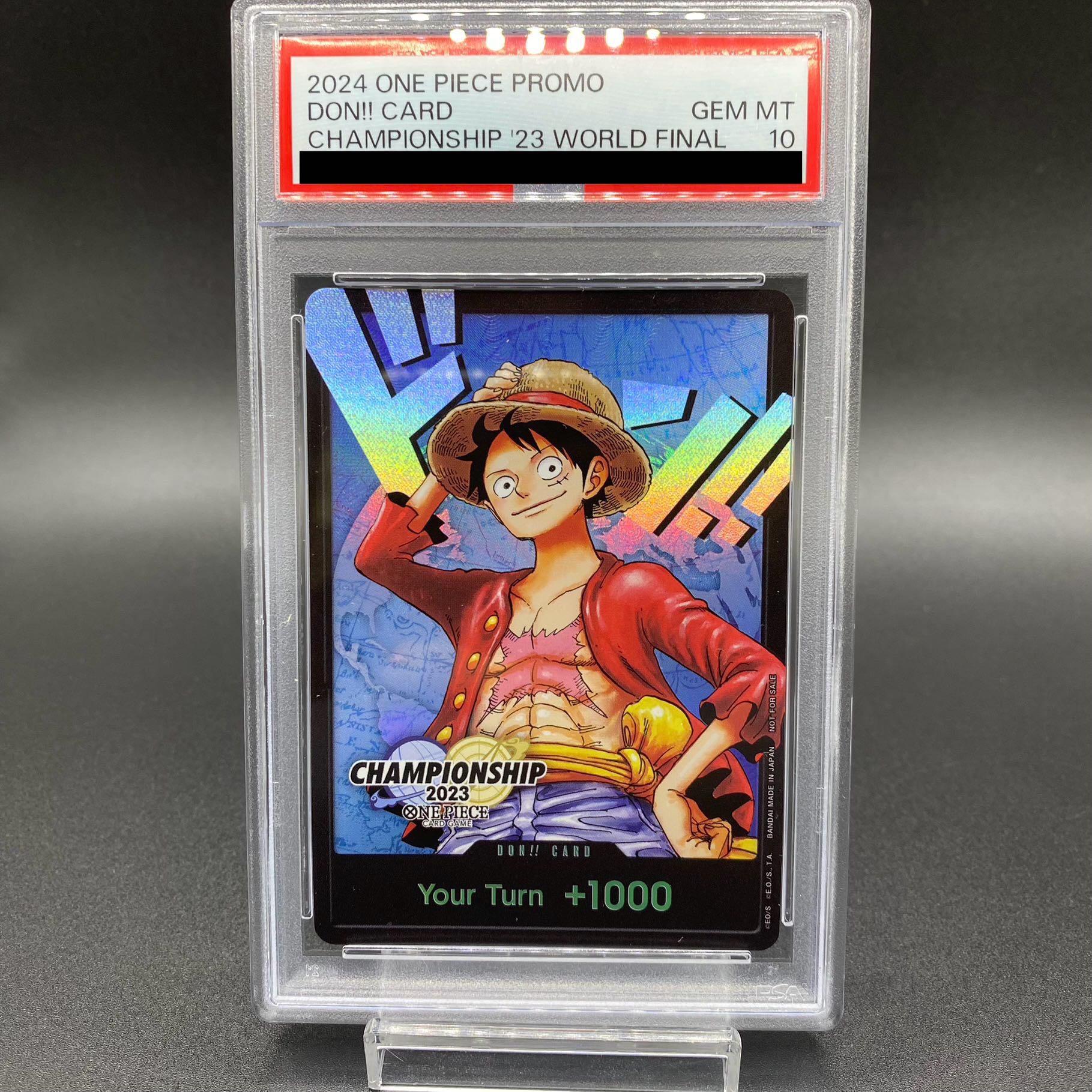 PSA10] Don Card (Monkey D. Luffy) English Version Championship 2023 World Final PROMO OP04-092