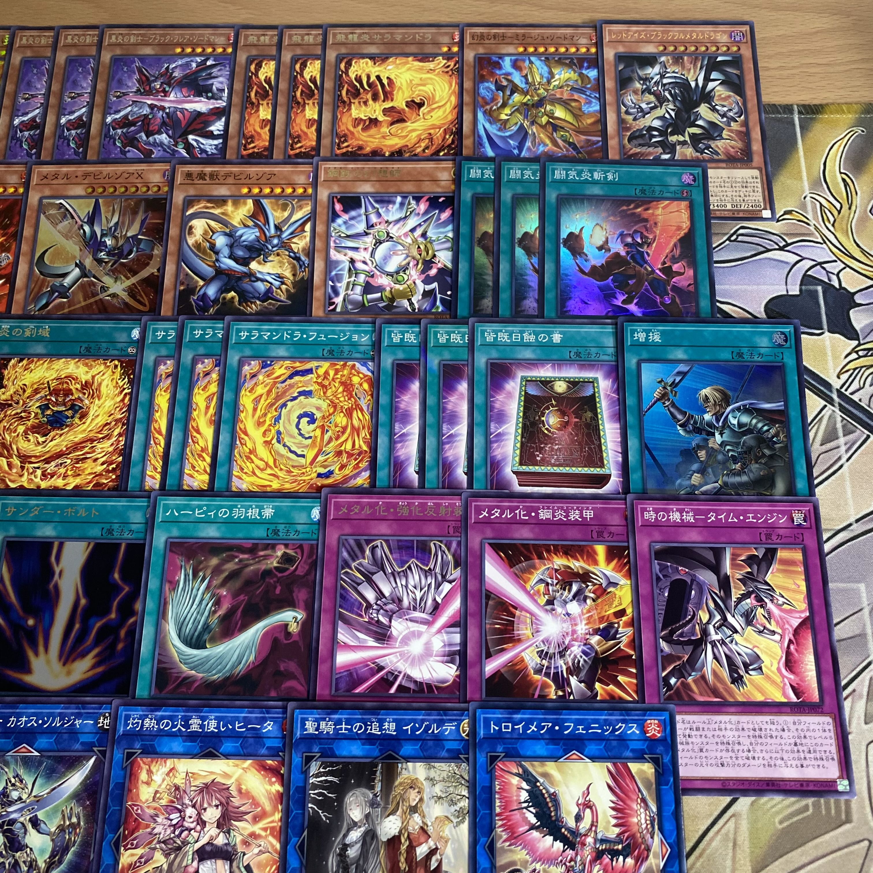 Hell Flame Swordsman Deck Yu-Gi-Oh Full Scale Constructed Deck Flame Swordsman FightingFlame Swordsman Polymerization Strongman Red Eyes Black Full Metal Dragon Fighting Ki Fire Slaying Sword Black Flame Swordsman Black Flame Swordsman MetalFlame Swordsma