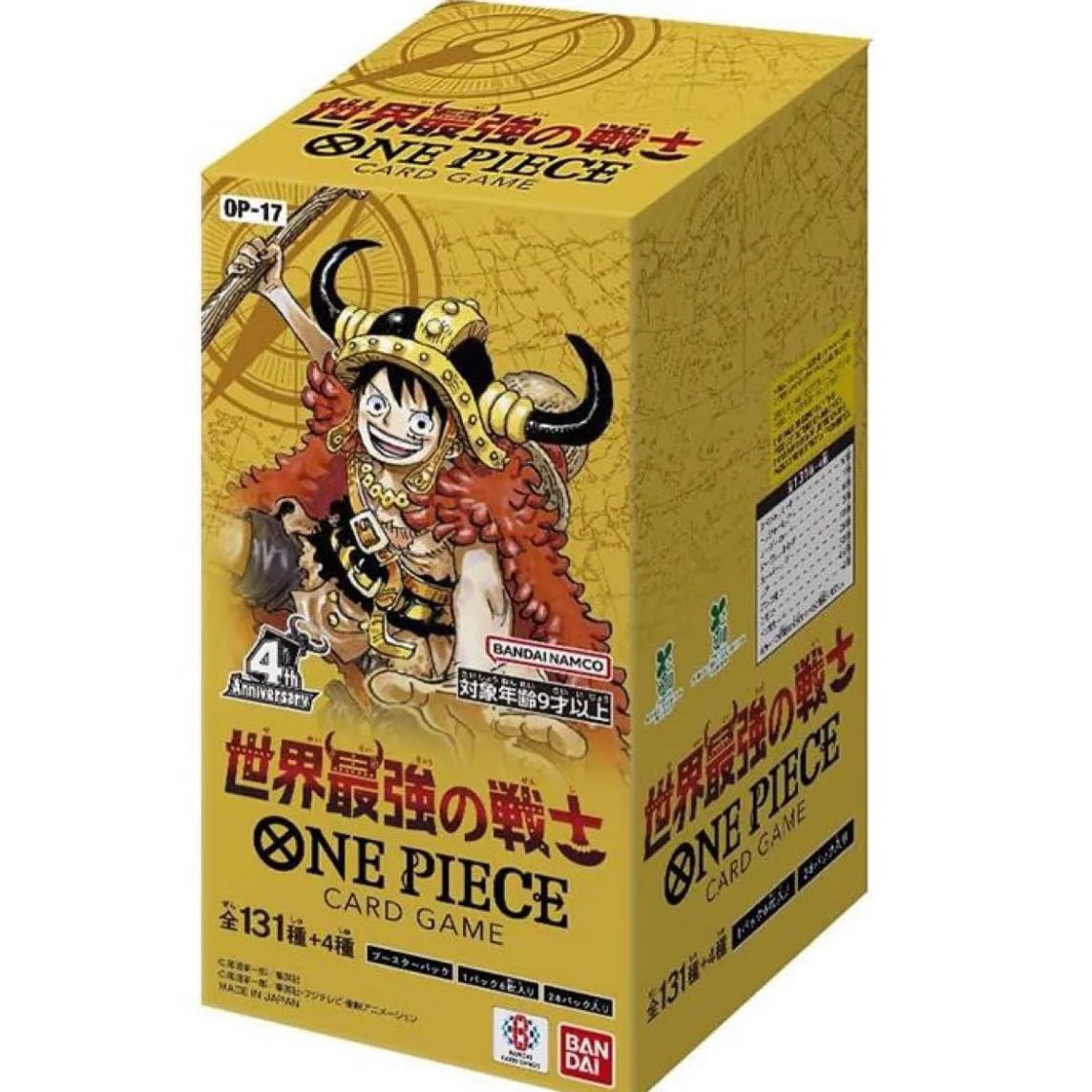 One Piece Cards: The World's Strongest Warriors—Brand-New Box from Namco Parks 1BOX