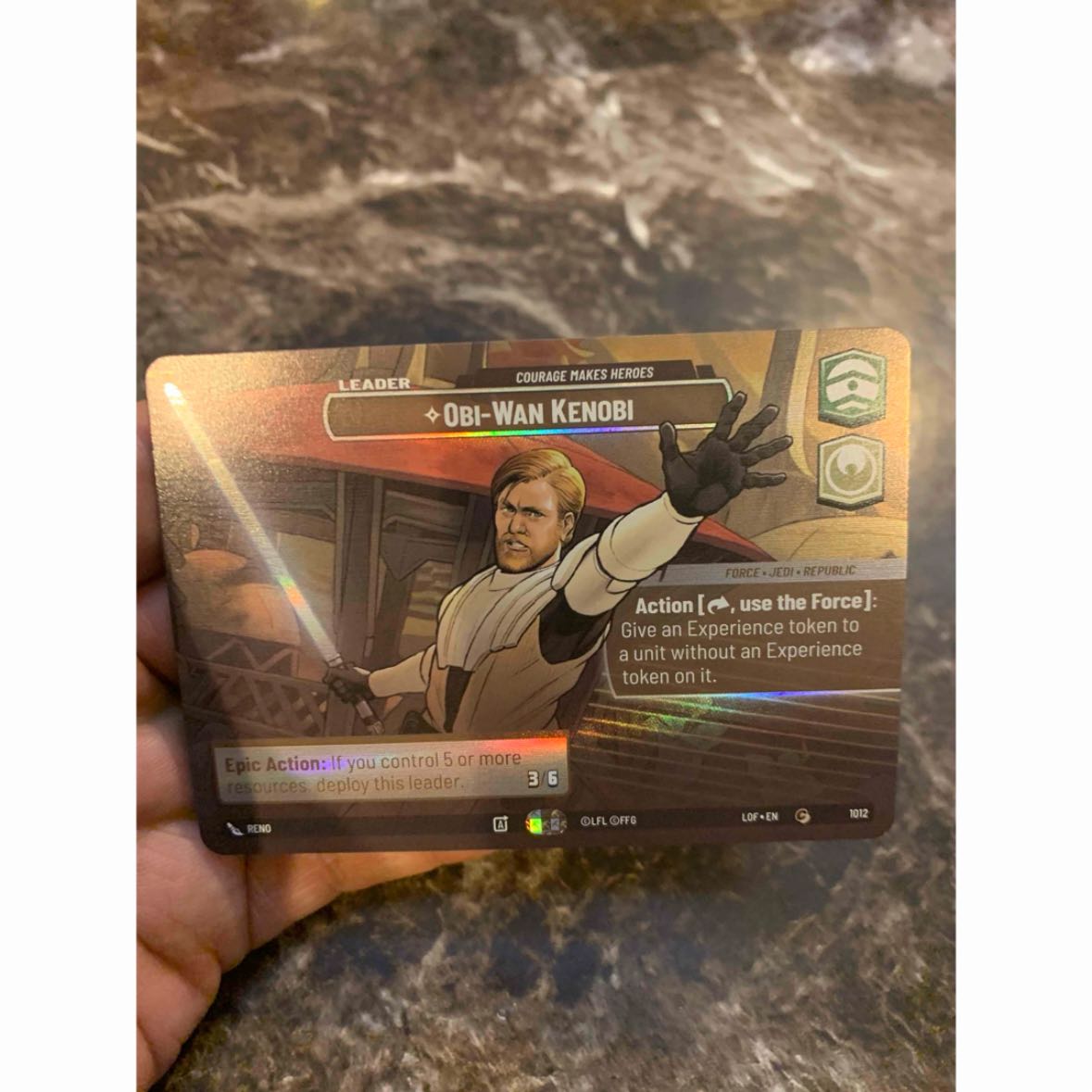 Star Wars Unlimited Showcase Mandalorin Obi-Wan 1012 1枚