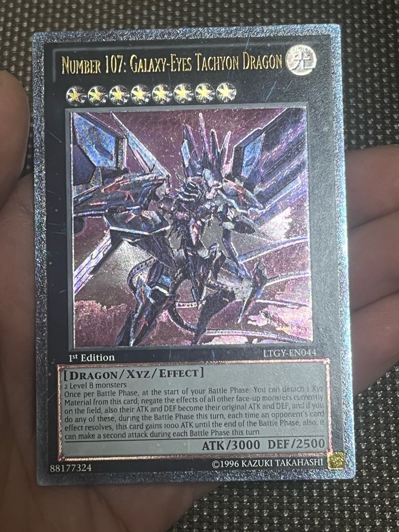 遊戯王　No.107 銀河眼の時空竜　EU版(英語) レリーフ　1st 1枚