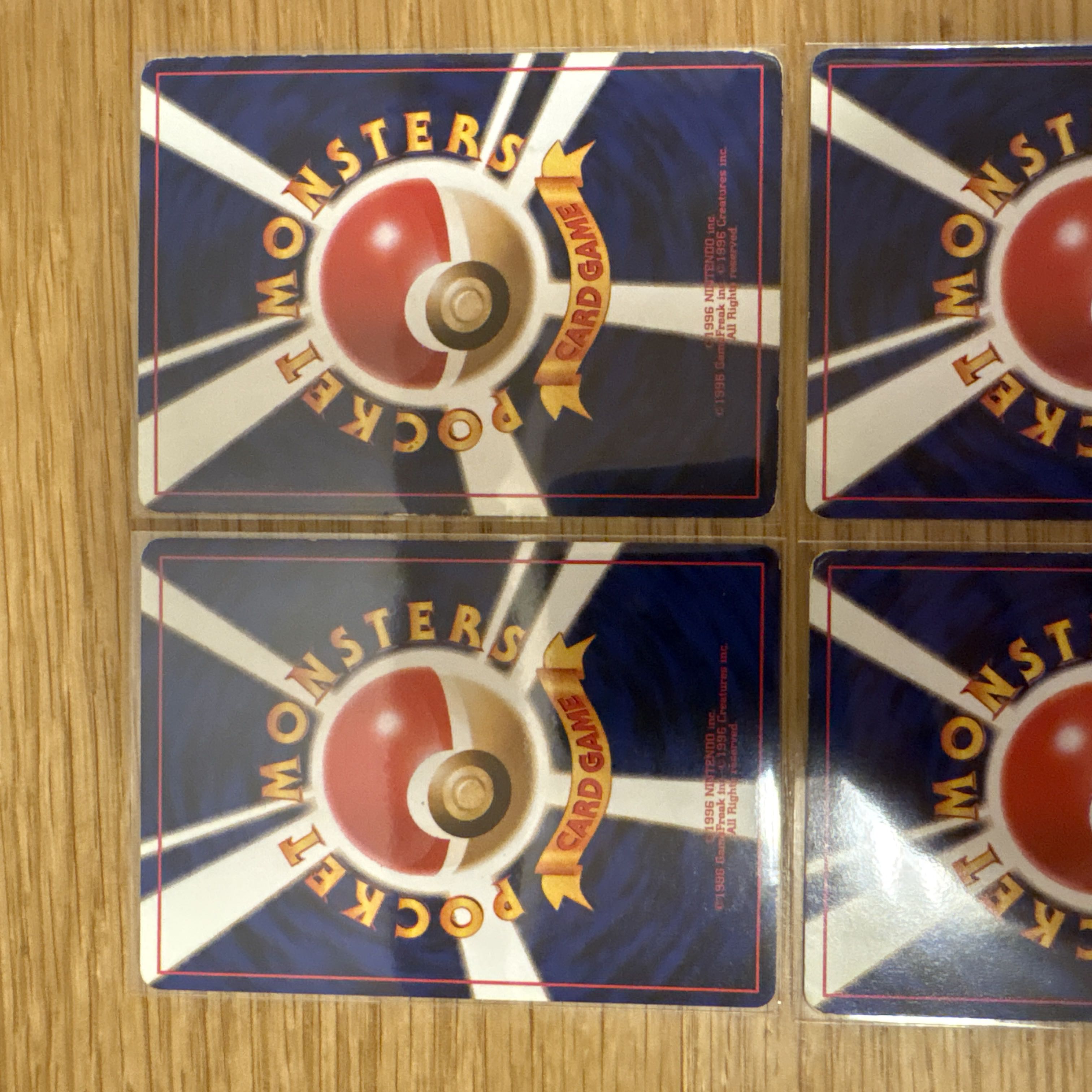 【旧裏まとめ売り】水ポケモン進化ラインセット｜当時物　ドククラゲ　ニョロゾ 4枚