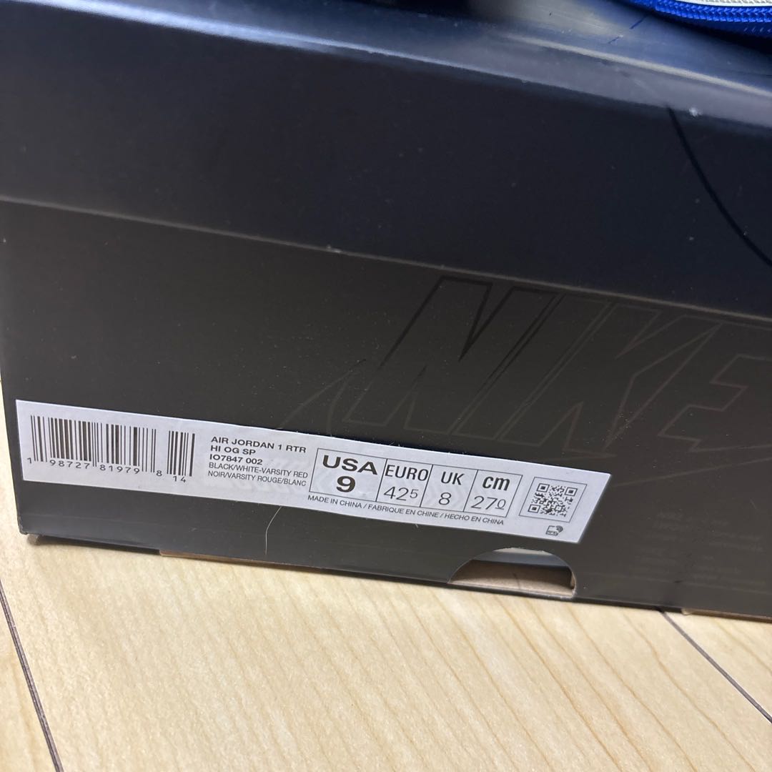 即発送fragment UNION Nike Air Jordan 1 27cmユニオン　フラグメント　エアジョーダン1 27cm