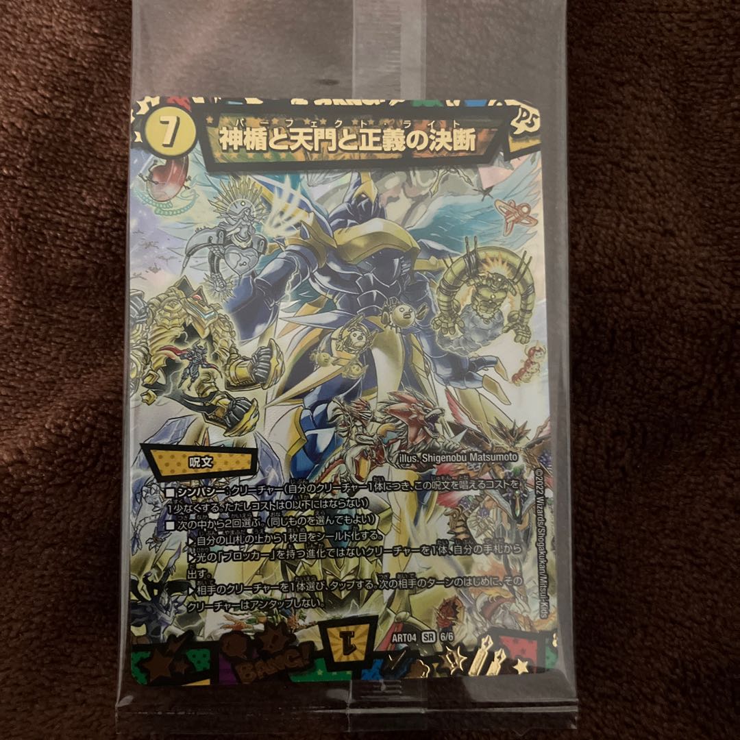 神楯と天門と正義の決断(パーフェクト・ライト) SR S3/S12 1枚