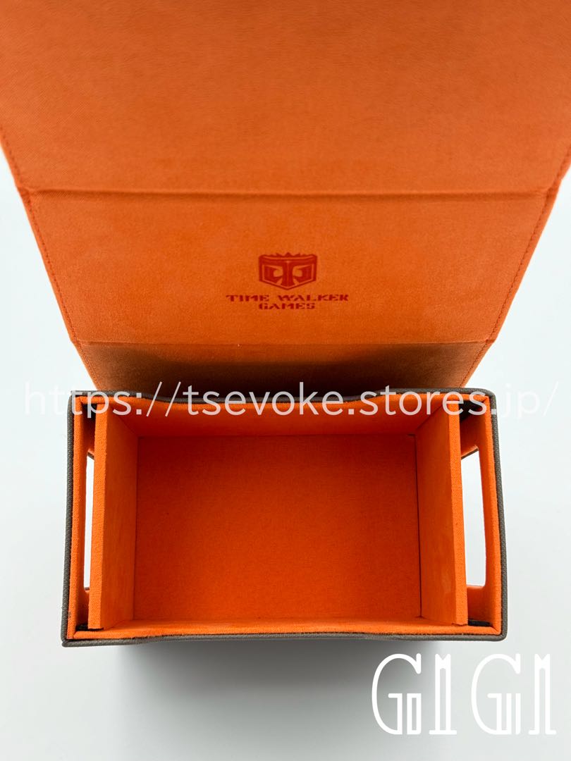 TIMEWALKER" collector's high-end Trek card deck case (storage box, deck holder) in gray. 1枚