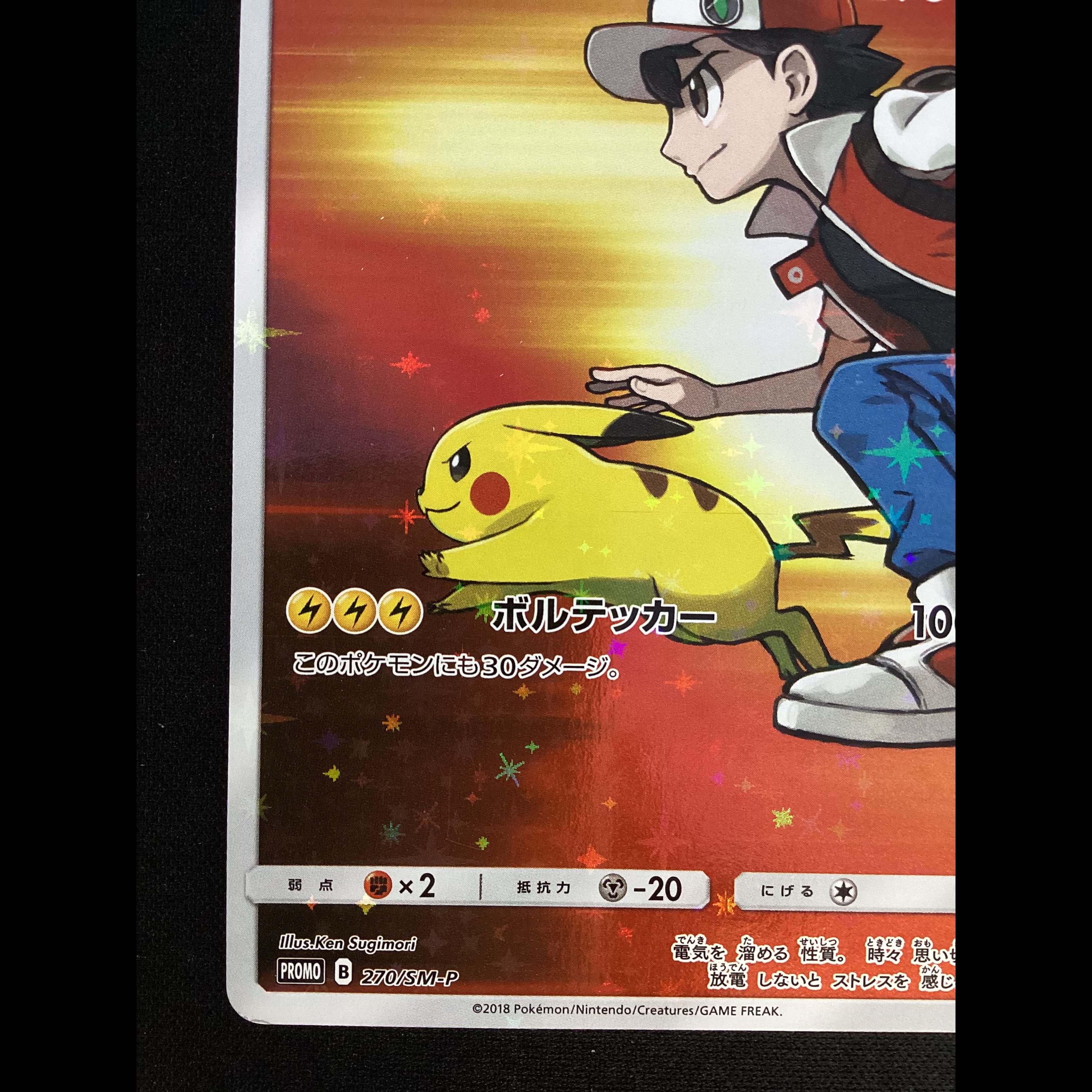 ① (傷有り) レッドのピカチュウ PROMO 270/SM-P 1枚