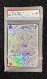 PSA10] Monkey D. Luffy (Parallel) (Silver Parallel, Silver Background) P-SEC OP05-119