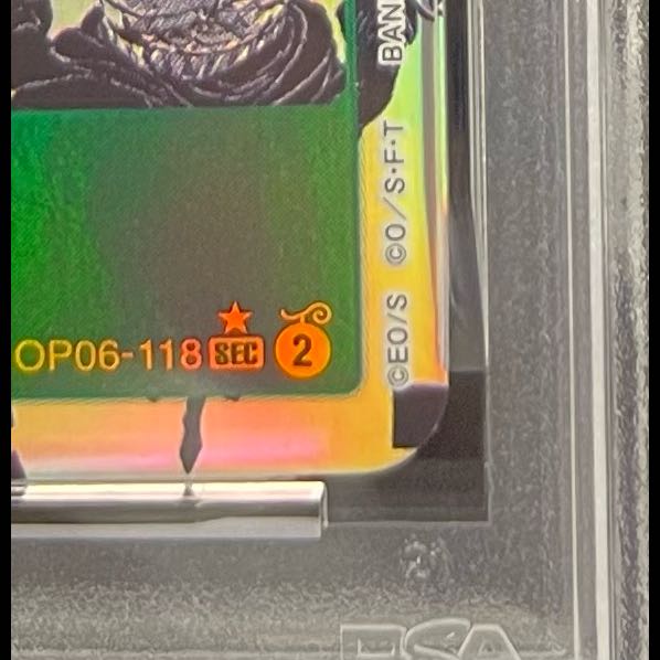 [PSA10] Roronoa Zoro (Parallel) (Super Parallel) (Comic Parallel / Comipara / Manga Background) P-SEC OP06-118 1枚