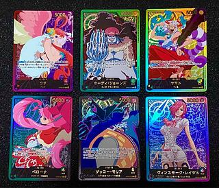 ワンピースカード 25th collection リーダー金箔パラレル6枚 ワンピースカード 25th collection リーダー金箔パラレル6枚